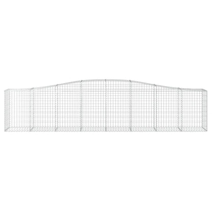 Arched Gabion Baskets 20 pcs 400x50x80/100 cm Galvanised Iron
