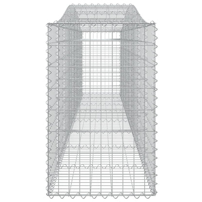 Arched Gabion Baskets 20 pcs 400x50x80/100 cm Galvanised Iron
