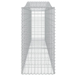 Arched Gabion Baskets 6 pcs 400x50x100/120 cm Galvanised Iron