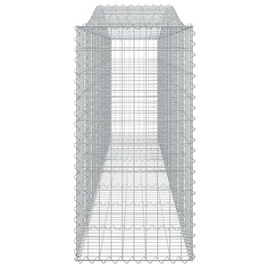 Arched Gabion Baskets 7 pcs 400x50x100/120 cm Galvanised Iron