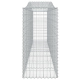 Arched Gabion Baskets 7 pcs 400x50x100/120 cm Galvanised Iron