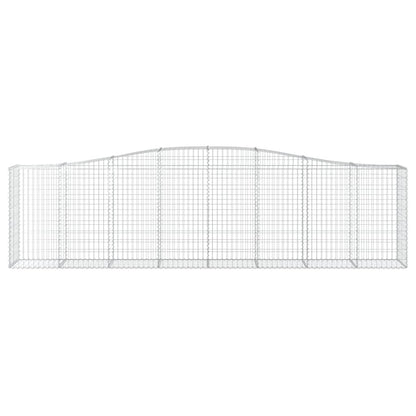 Arched Gabion Baskets 10 pcs 400x50x100/120 cm Galvanised Iron