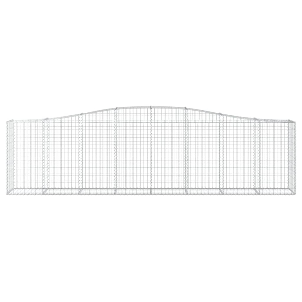Arched Gabion Baskets 25 pcs 400x50x100/120 cm Galvanised Iron