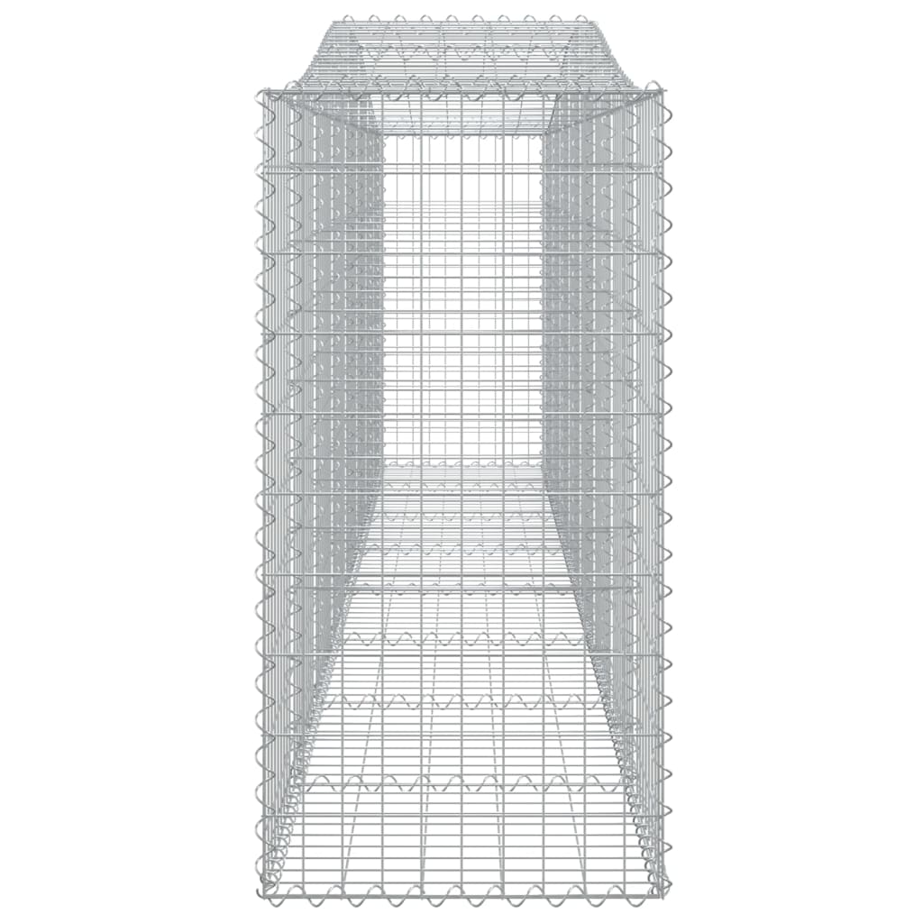 Arched Gabion Baskets 25 pcs 400x50x100/120 cm Galvanised Iron