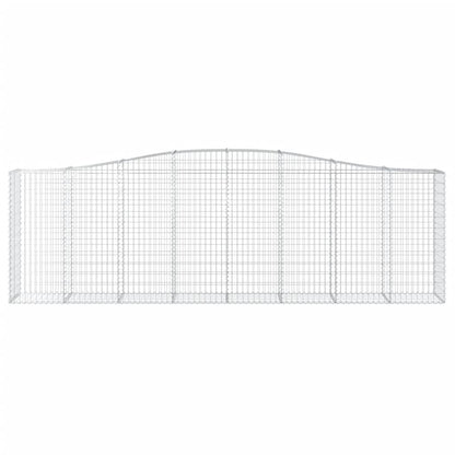 Arched Gabion Baskets 5 pcs 400x50x120/140 cm Galvanised Iron