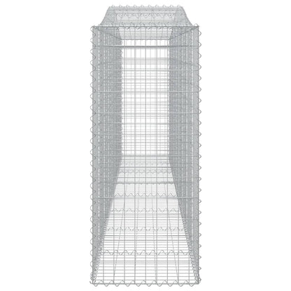 Arched Gabion Baskets 5 pcs 400x50x120/140 cm Galvanised Iron