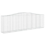 Arched Gabion Baskets 6 pcs 400x50x120/140 cm Galvanised Iron