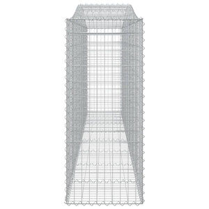 Arched Gabion Baskets 6 pcs 400x50x120/140 cm Galvanised Iron