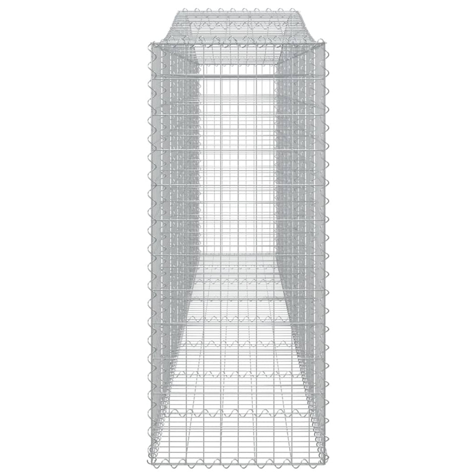 Arched Gabion Baskets 6 pcs 400x50x120/140 cm Galvanised Iron