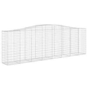 Arched Gabion Baskets 7 pcs 400x50x120/140 cm Galvanised Iron