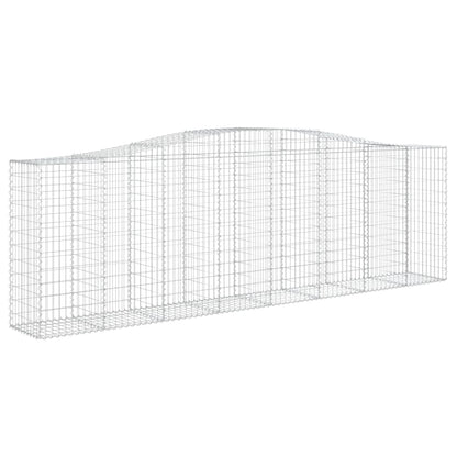 Arched Gabion Baskets 8 pcs 400x50x120/140 cm Galvanised Iron