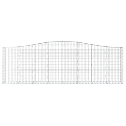 Arched Gabion Baskets 10 pcs 400x50x120/140 cm Galvanised Iron