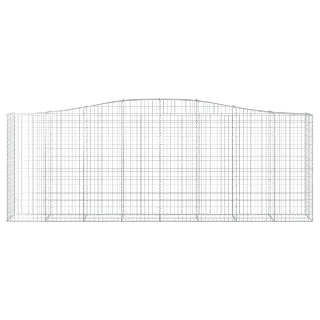 Arched Gabion Baskets 3 pcs 400x50x140/160 cm Galvanised Iron