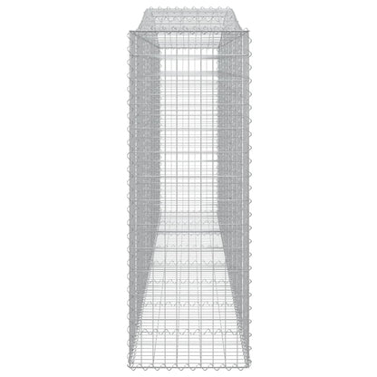 Arched Gabion Baskets 3 pcs 400x50x140/160 cm Galvanised Iron