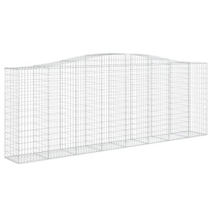 Arched Gabion Baskets 6 pcs 400x50x140/160 cm Galvanised Iron