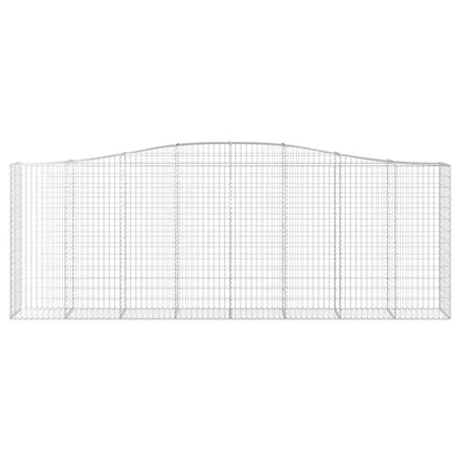 Arched Gabion Baskets 7 pcs 400x50x140/160 cm Galvanised Iron