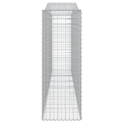 Arched Gabion Baskets 9 pcs 400x50x140/160 cm Galvanised Iron