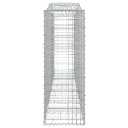 Arched Gabion Baskets 10 pcs 400x50x140/160 cm Galvanised Iron