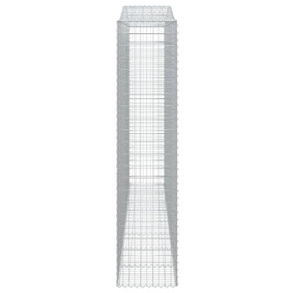 Arched Gabion Baskets 3 pcs 400x50x220/240 cm Galvanised Iron