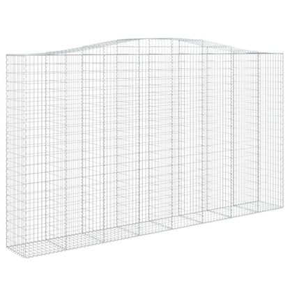 Arched Gabion Baskets 5 pcs 400x50x220/240 cm Galvanised Iron