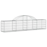 Arched Gabion Baskets 8 pcs 200x30x40/60 cm Galvanised Iron