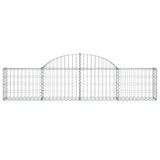 Arched Gabion Baskets 8 pcs 200x30x40/60 cm Galvanised Iron