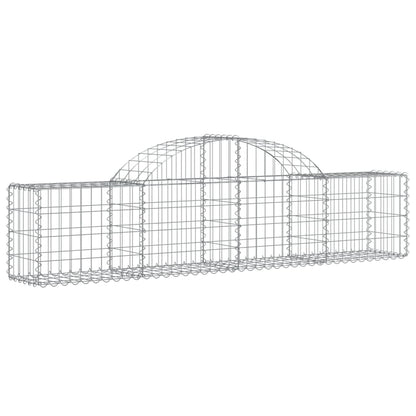 Arched Gabion Baskets 30 pcs 200x30x40/60 cm Galvanised Iron