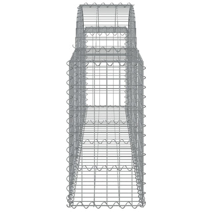 Arched Gabion Baskets 6 pcs 200x30x60/80 cm Galvanised Iron