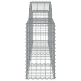 Arched Gabion Baskets 8 pcs 200x30x60/80 cm Galvanised Iron