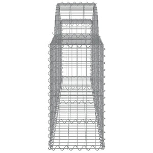 Arched Gabion Baskets 9 pcs 200x30x60/80 cm Galvanised Iron