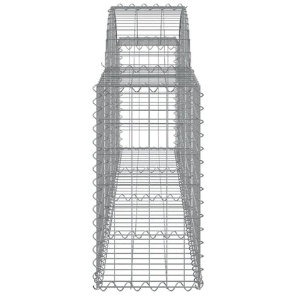 Arched Gabion Baskets 13 pcs 200x30x60/80 cm Galvanised Iron