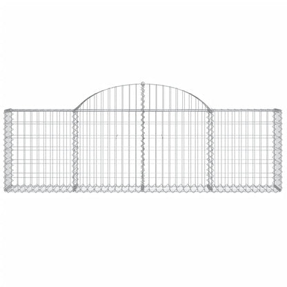 Arched Gabion Baskets 20 pcs 200x30x60/80 cm Galvanised Iron