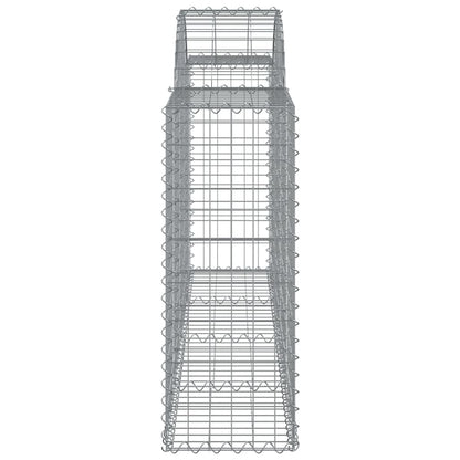 Arched Gabion Baskets 30 pcs 200x30x80/100 cm Galvanised Iron