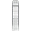 Arched Gabion Baskets 3 pcs 200x30x100/120 cm Galvanised Iron