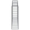 Arched Gabion Baskets 4 pcs 200x30x100/120 cm Galvanised Iron