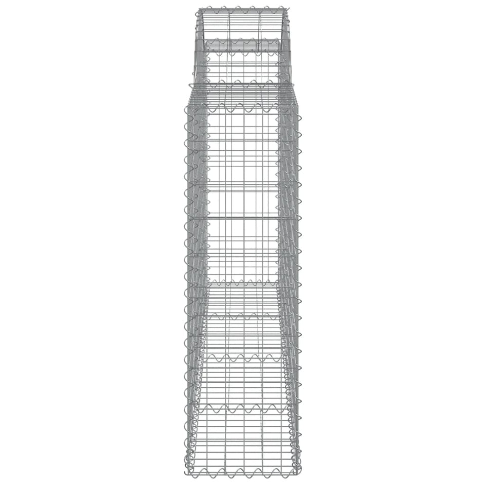 Arched Gabion Baskets 8 pcs 200x30x100/120 cm Galvanised Iron