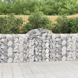 Arched Gabion Baskets 9 pcs 200x30x100/120 cm Galvanised Iron