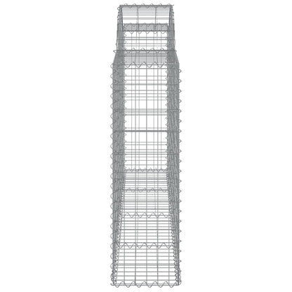 Arched Gabion Baskets 20 pcs 200x30x100/120 cm Galvanised Iron