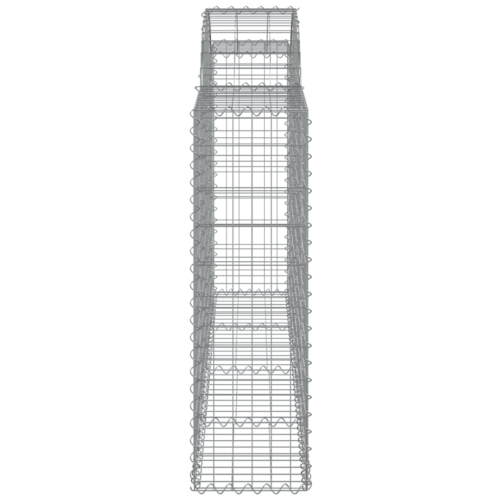 Arched Gabion Baskets 30 pcs 200x30x100/120 cm Galvanised Iron