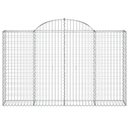 Arched Gabion Baskets 20 pcs 200x30x120/140 cm Galvanised Iron