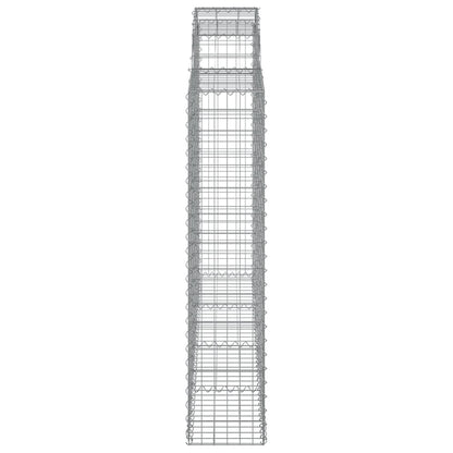 Arched Gabion Baskets 10 pcs 200x30x140/160 cm Galvanised Iron