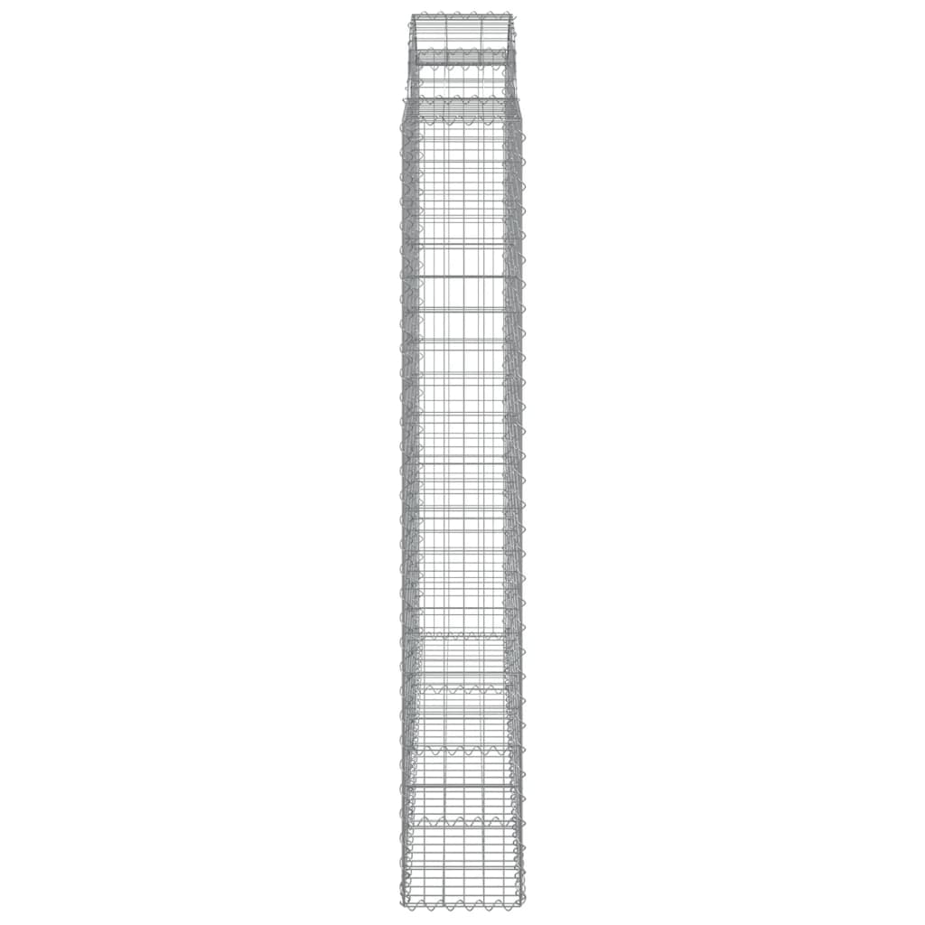 Arched Gabion Baskets 3 pcs 200x30x200/220 cm Galvanised Iron