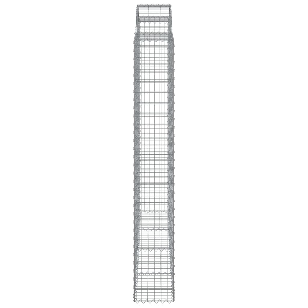 Arched Gabion Baskets 5 pcs 200x30x200/220 cm Galvanised Iron