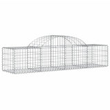 Arched Gabion Baskets 9 pcs 200x50x40/60 cm Galvanised Iron