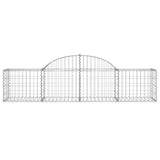 Arched Gabion Baskets 11 pcs 200x50x40/60 cm Galvanised Iron