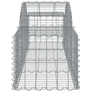 Arched Gabion Baskets 11 pcs 200x50x40/60 cm Galvanised Iron