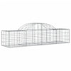 Arched Gabion Baskets 12 pcs 200x50x40/60 cm Galvanised Iron