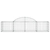Arched Gabion Baskets 12 pcs 200x50x40/60 cm Galvanised Iron