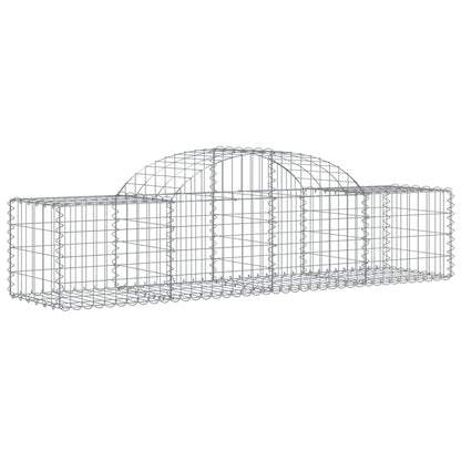 Arched Gabion Baskets 13 pcs 200x50x40/60 cm Galvanised Iron