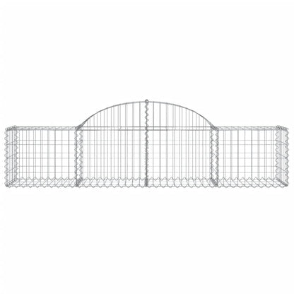 Arched Gabion Baskets 40 pcs 200x50x40/60 cm Galvanised Iron